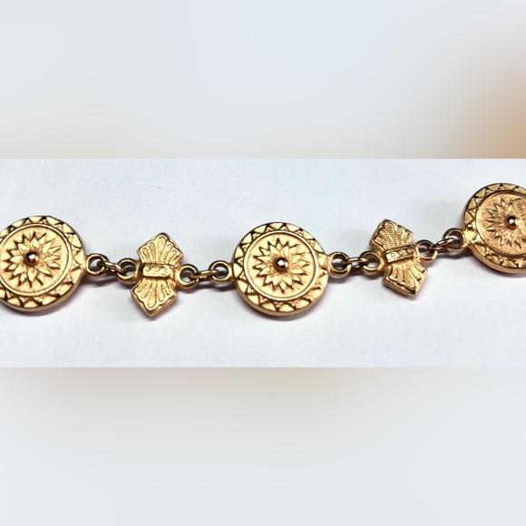 Ben-Amun 24K Gold Plated Vintage Etruscan Revival Bracelet - Picture 2 of 3
